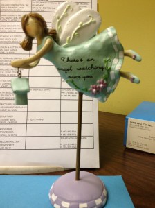 Little gift Angel that my cousin/coworker gave me